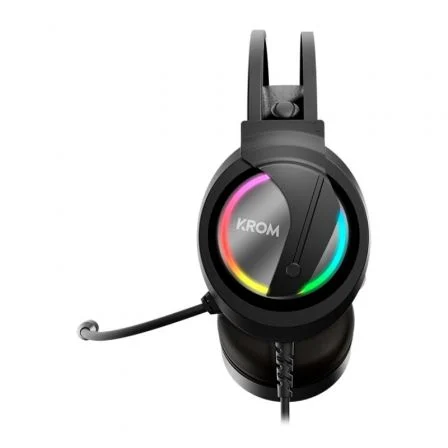 Krom Kappa Auriculares Gaming con Micrófono Flexible, Sonido 50mm, Iluminación RGB LED, Conexión USB y Jack 3.5mm Krom Kappa Auriculares Gaming con Micrófono Flexible, Sonido 50mm, Iluminación RGB LED, Conexión USB y Jack 3.5mm
